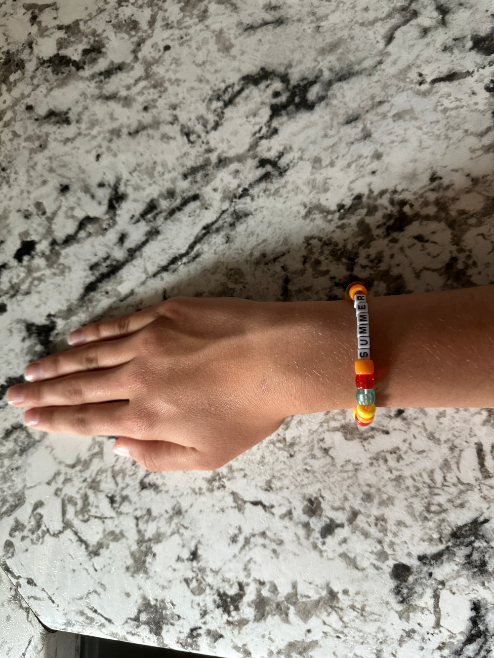 Summer Colorful Pony Bead Bracelet