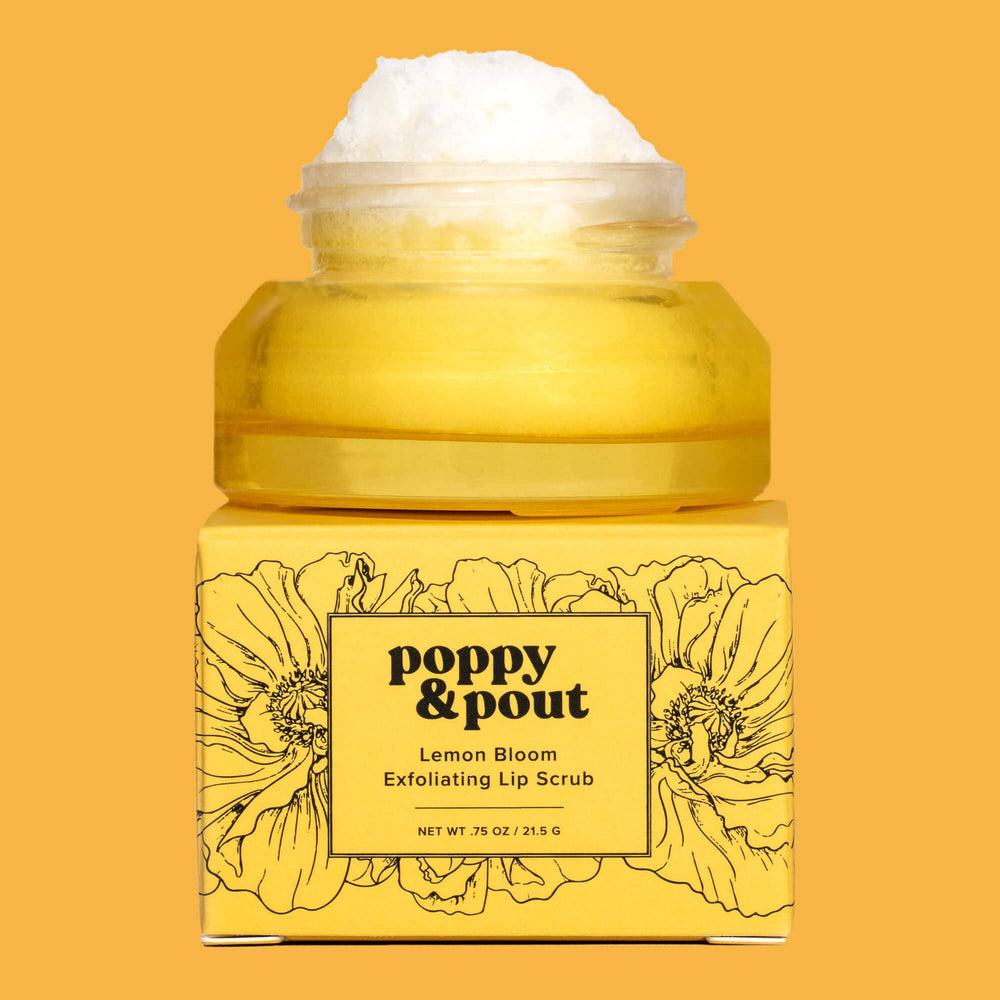 Poppy & Pout Lip Scrub, Lemon Bloom