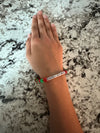 Christmas Themed Red & Green Pony Bead Bracelet