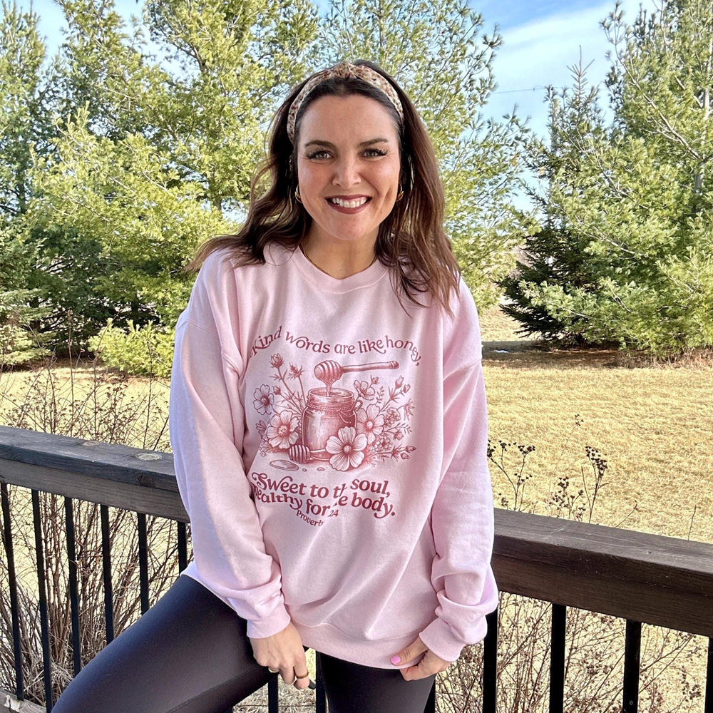 Kind Words Are Sweet Like Honey to the Soul Crewneck Sweatshirt