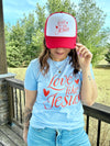 Love Like Jesus Red & White Trucker Hat