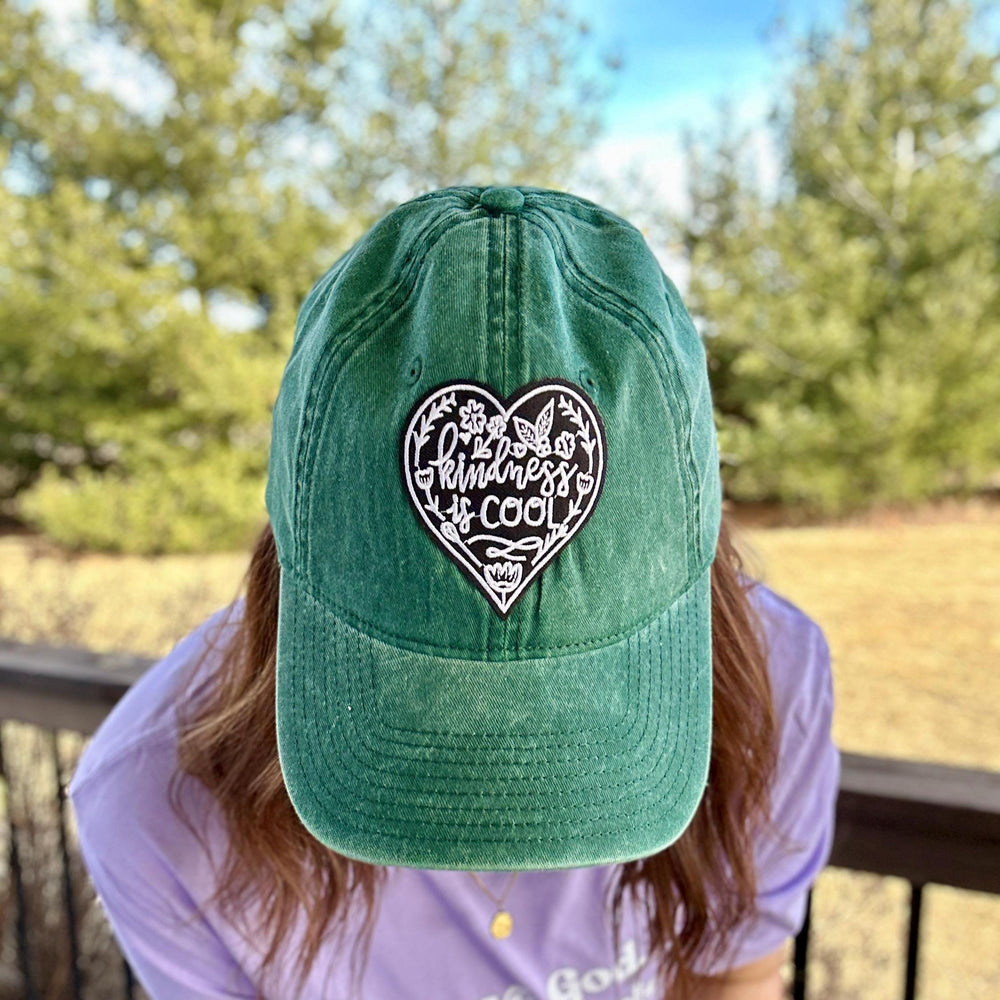 Kindness is Cool Green Baseball Cap