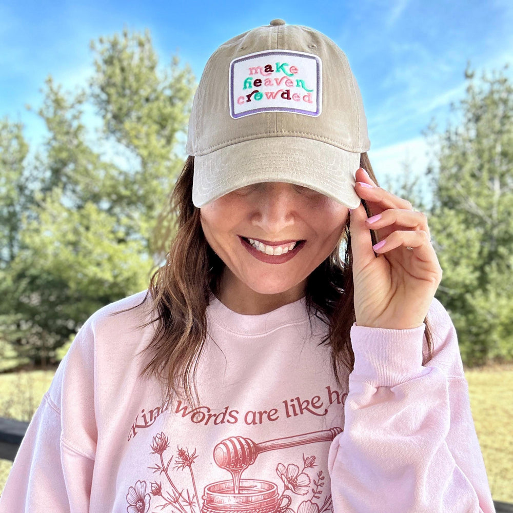 Make Heaven Crowded Beige Baseball Cap