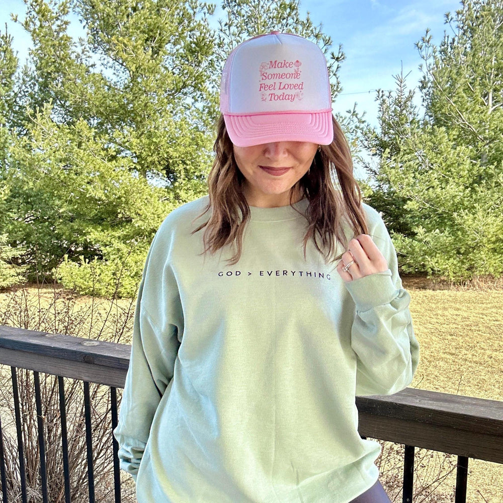 God is Greater than Everything Graphic Crewneck Sweatshirt