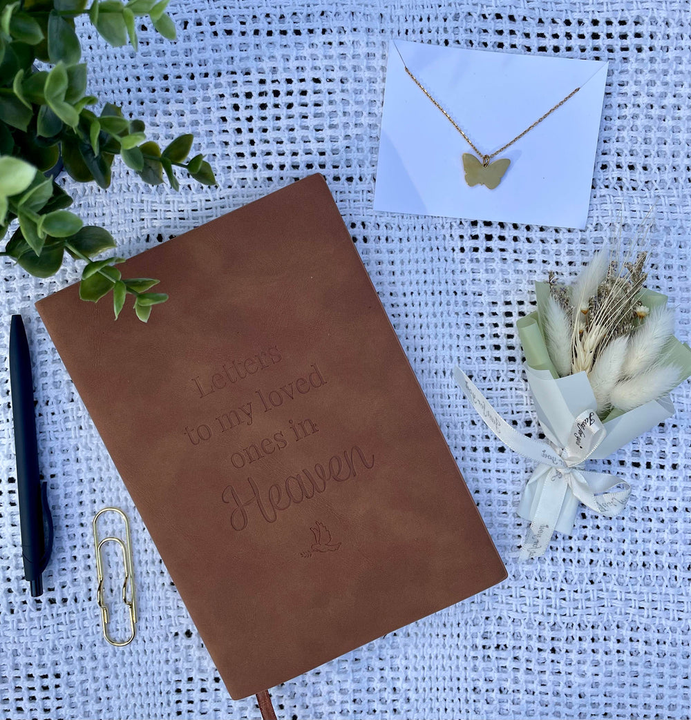 Letters To My Loved Ones In Heaven Mini with Butterfly Necklace Gift Box