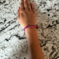 Pink & Black Clay Bead Bracelet