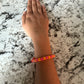 Pink & Orange Pony Bead Bracelet