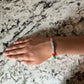 Christmas Themed Red & Green Pony Bead Bracelet