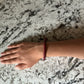 Red & Black Clay Bead Bracelet
