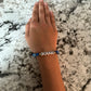Loved Shades of Blue Clay Bead Bracelet