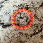 Pink & Orange Pony Bead Bracelet