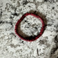 Red & Black Clay Bead Bracelet