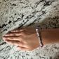 You Got This Purple & White Pony Bead Bracelet