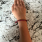 Red & Black Clay Bead Bracelet