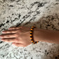 Orange & Black Pony Bead Bracelet