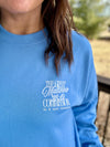 Make Heaven Crowded Light Blue Crewneck Sweatshirt