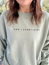 God is Greater than Everything Graphic Crewneck Sweatshirt