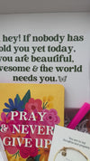 Pray & Never Give Up Devotional Gift Box